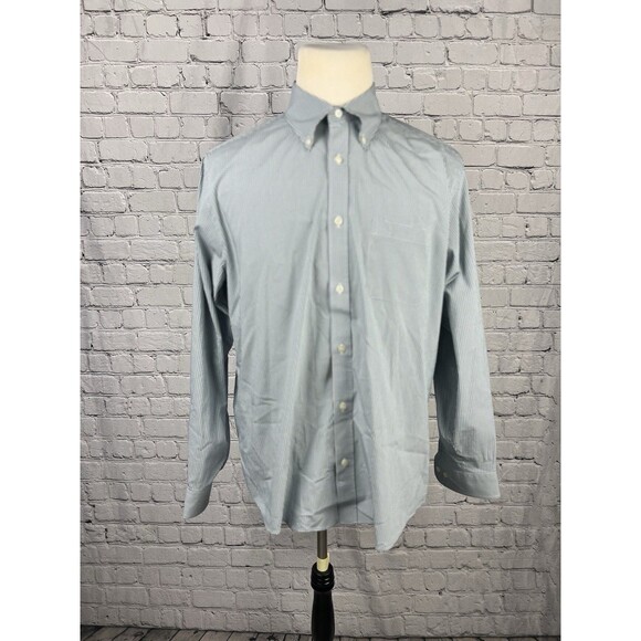 Brooks Brothers Mens XL Regent Long Sleeve Button Down Shirt Cotton Blend Check - Picture 2 of 7